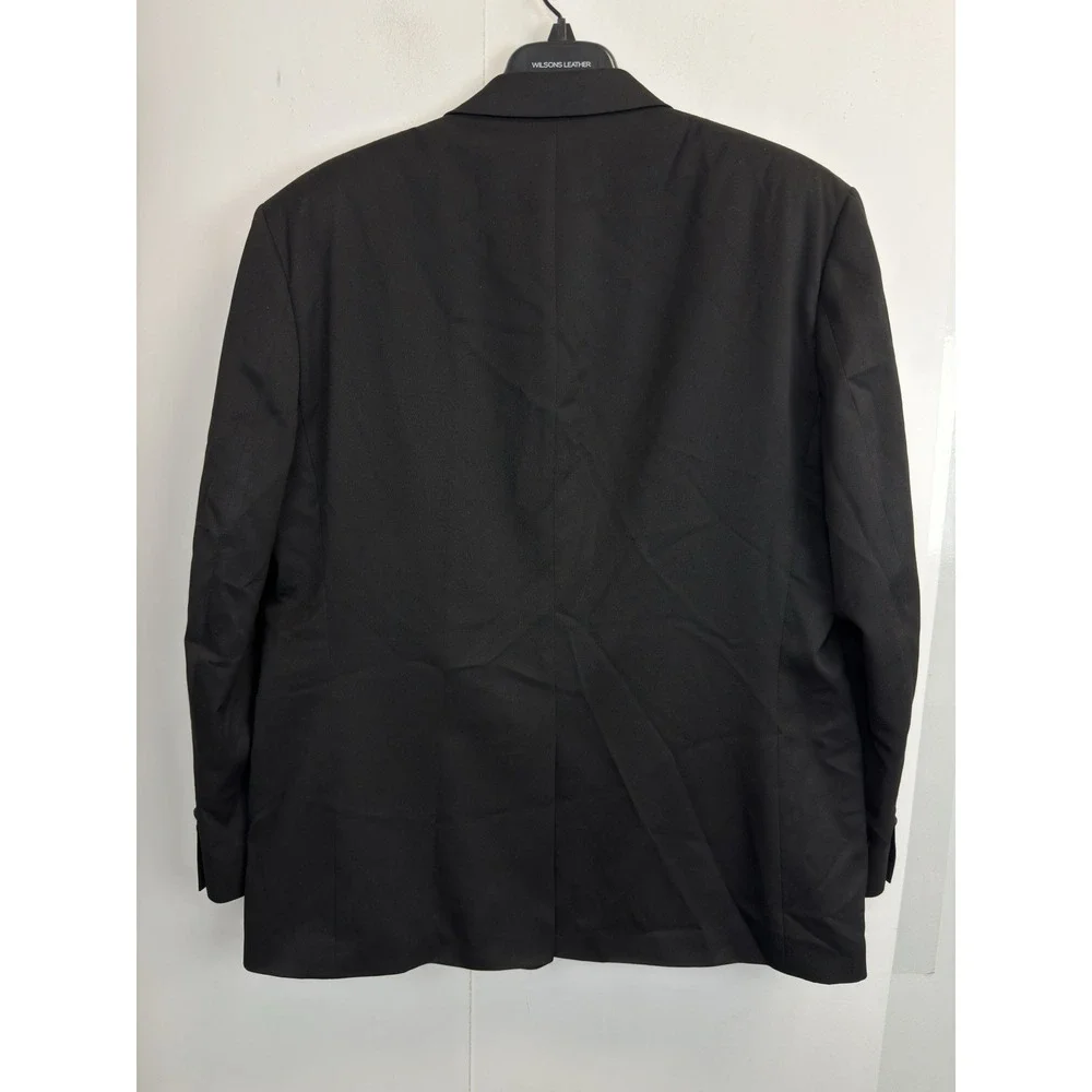 Madison Mens 46R‎ Classic fit Tuxedo Jacket Blazer Black Solid